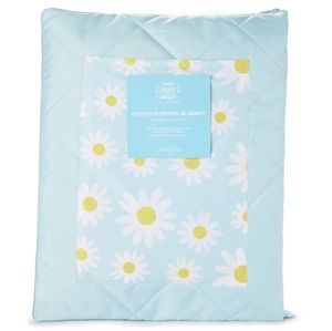 Outdoor Blanket with Zipper and Easy-Carry Straps